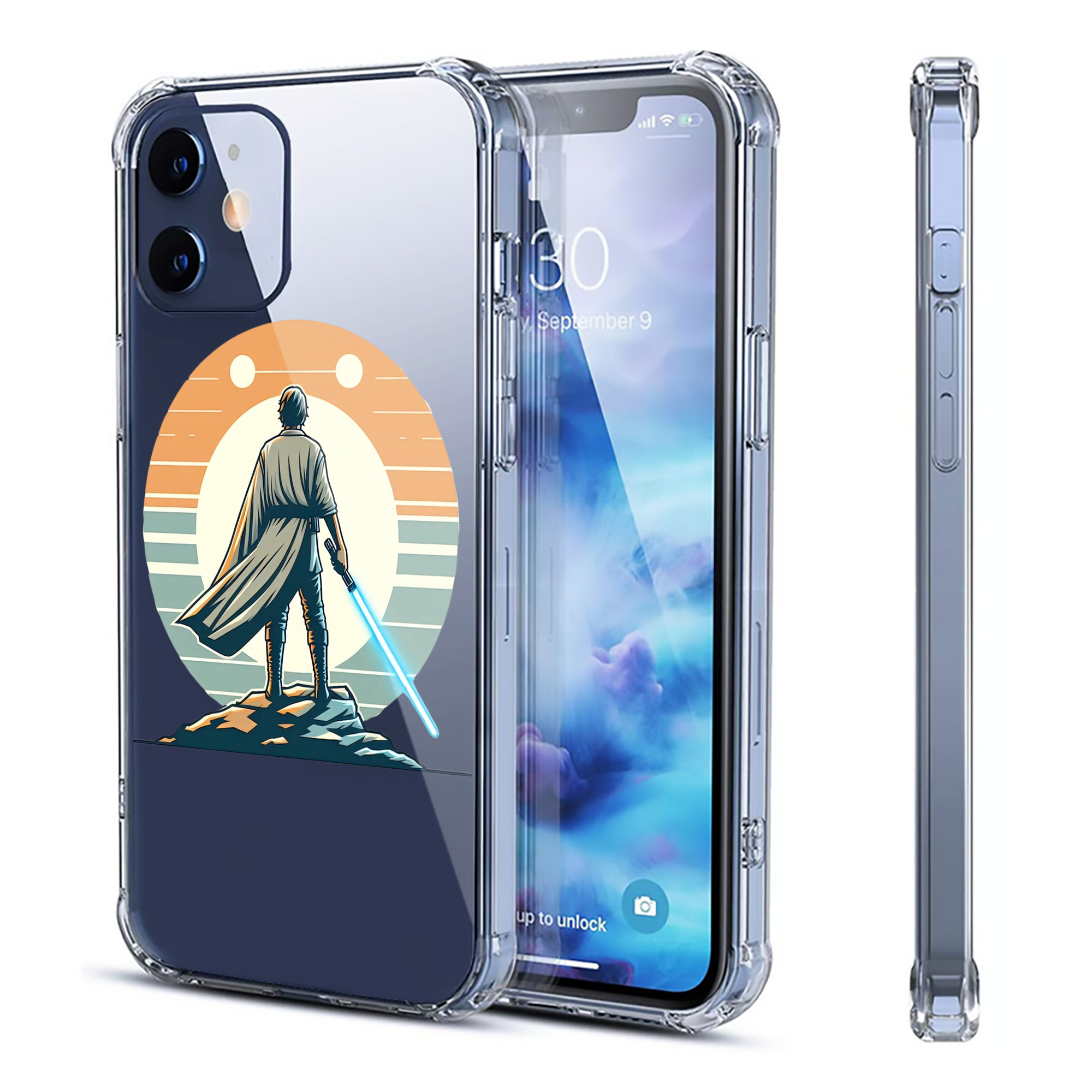 （画像用） スター・ウォーズ Star Wars 【iPhone 12シリーズ対応】透明スマホケース（クリアソフトケース）